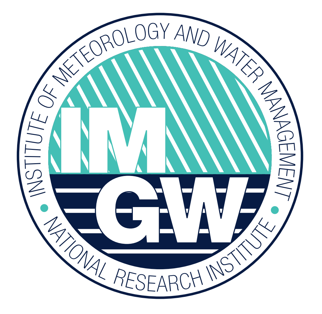 Logo Instytutu Meteorologii i Gospodarki Wodnej – Państwowego Instytutu Badawczego